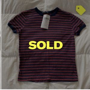 NWT Brandy Melville Striped Shirt